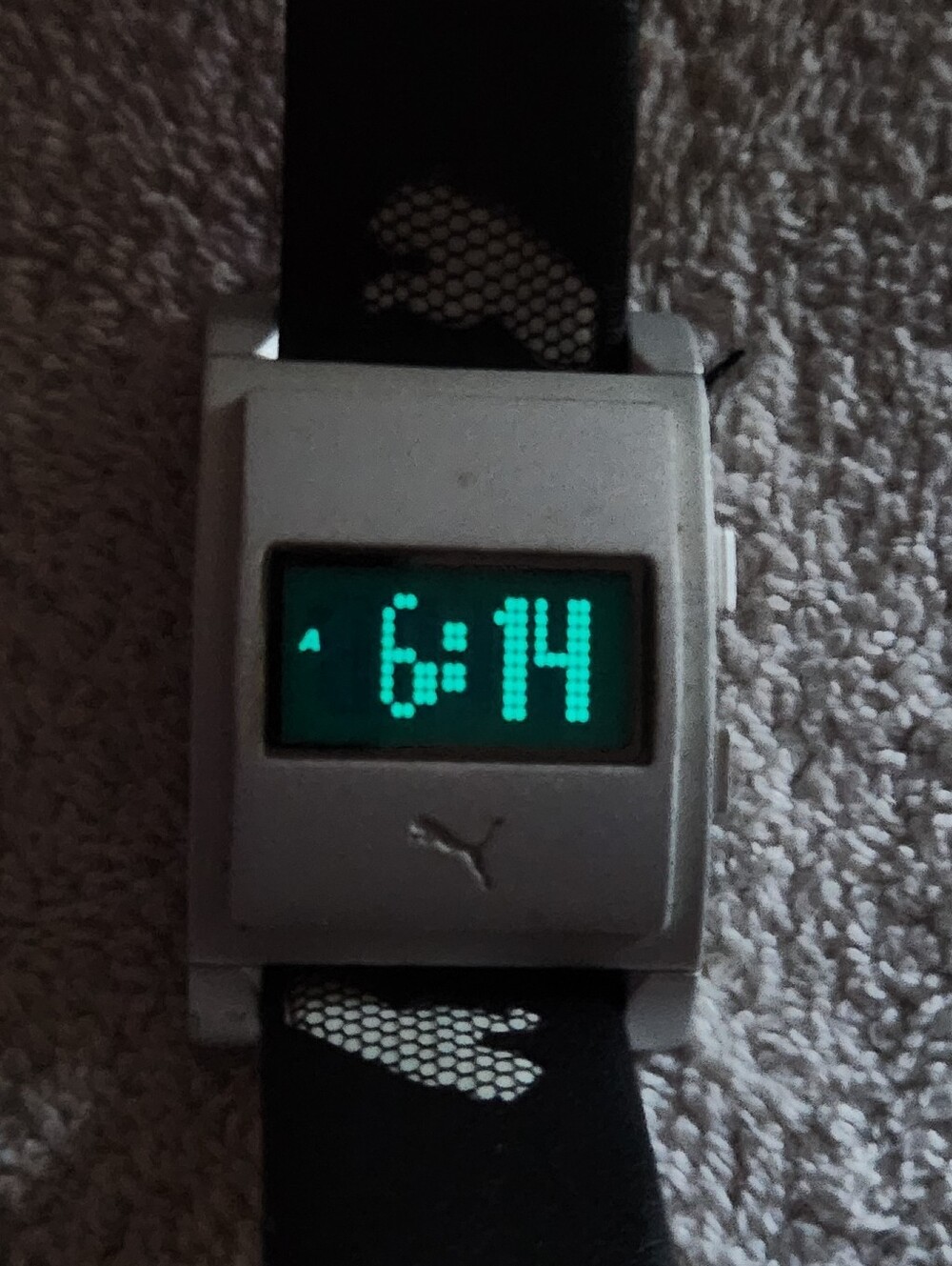 Puma Silver Digital Watch